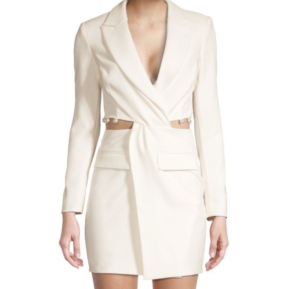 Lavish Alice Cream Blazer Dress